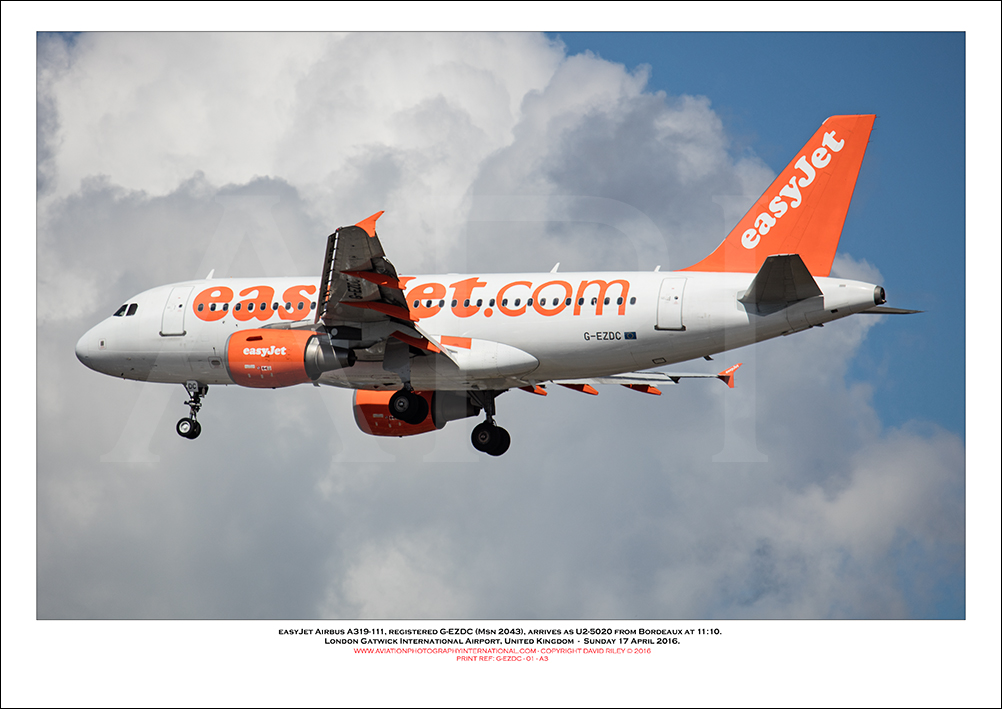 G-EZDC - easyJet Airbus A319-111 (Msn 2043) - 01