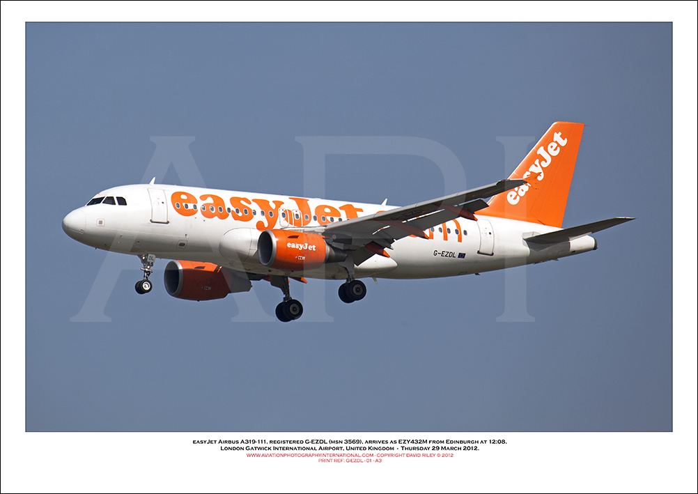 G-EZDL - easyJet Airbus A319-111 (Msn 3569) - 01