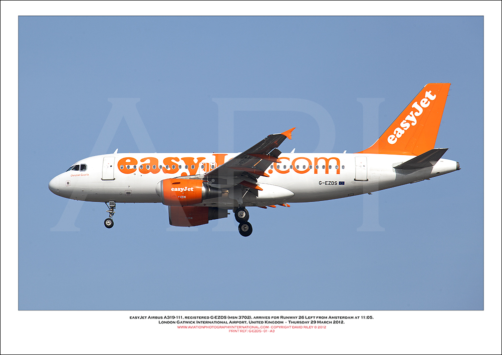G-EZDS - easyJet Airbus A319-111 (Msn 3702) - 01