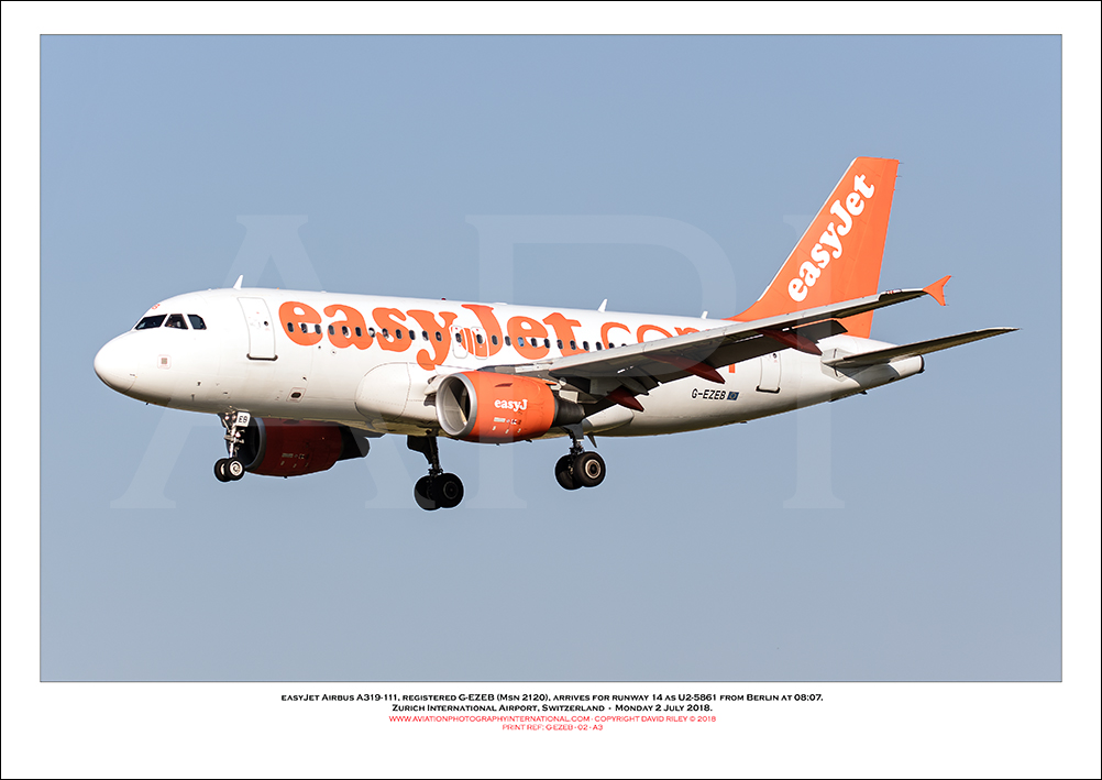 G-EZEB - easyJet Airbus A319-111 (Msn 2120) - 02