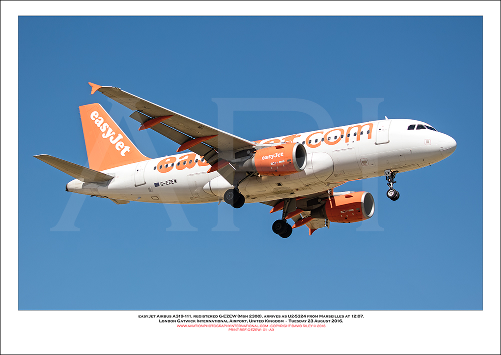 G-EZEW - easyJet Airbus A319-111 (Msn 2300) - 01