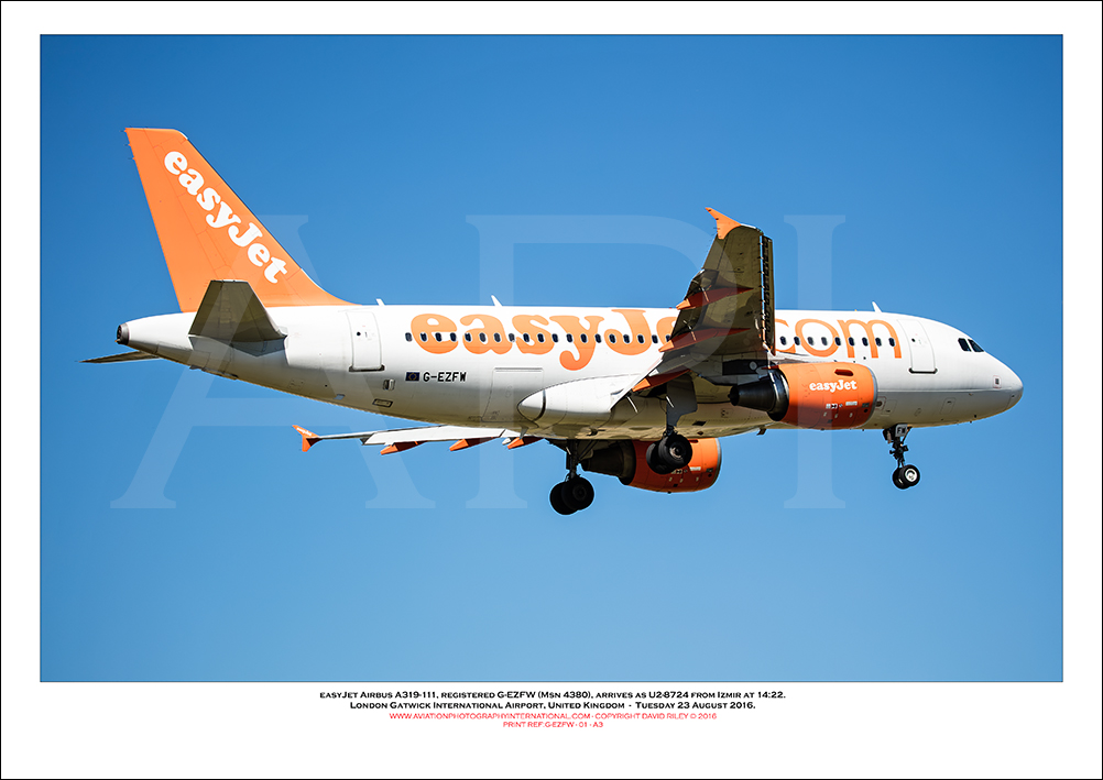 G-EZFW - easyJet Airbus A319-111 (Msn 4380) - 01