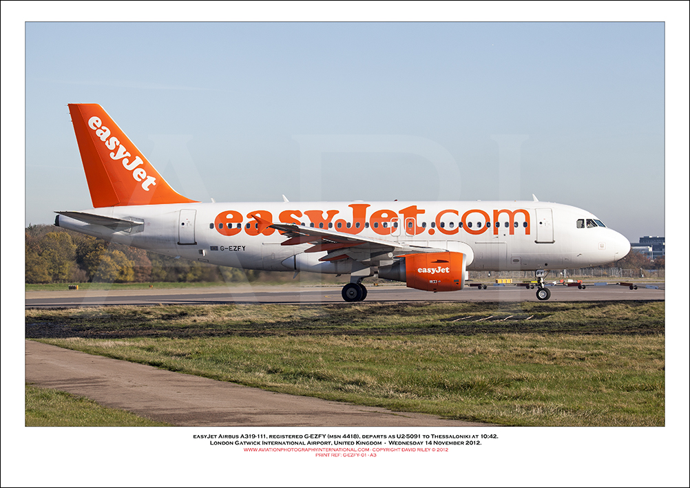 G-EZFY - easyJet Airbus A319-111 (Msn 4418) - 01
