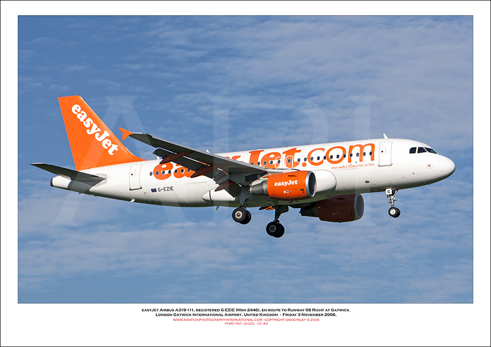 G-EZIE - easyJet Airbus A319-111 (Msn 2446) - 01