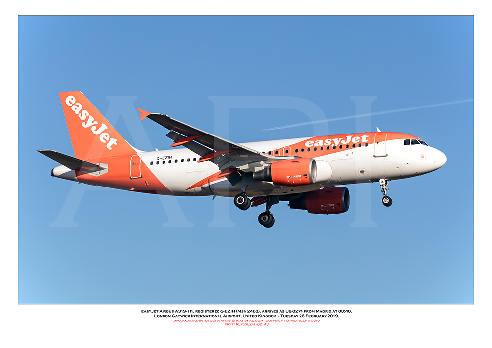 G-EZIH - easyJet Airbus A319-111 (Msn 2463) - 02