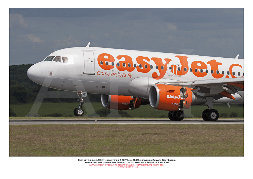 G-EZIT - easyJet Airbus A319-111 (Msn 2538) - 01