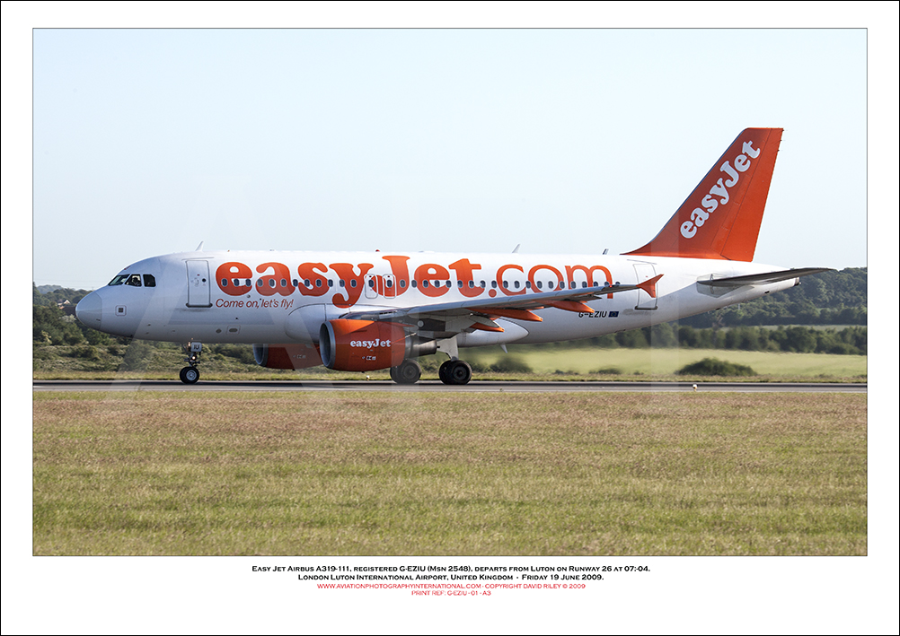 G-EZIU - easyJet Airbus A319-111 (Msn 2548) - 01