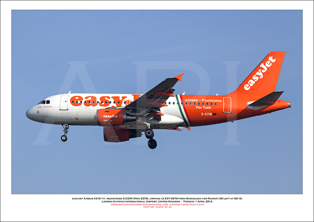 G-EZIW - easyJet Airbus A319-111 (Msn 2578) - 03