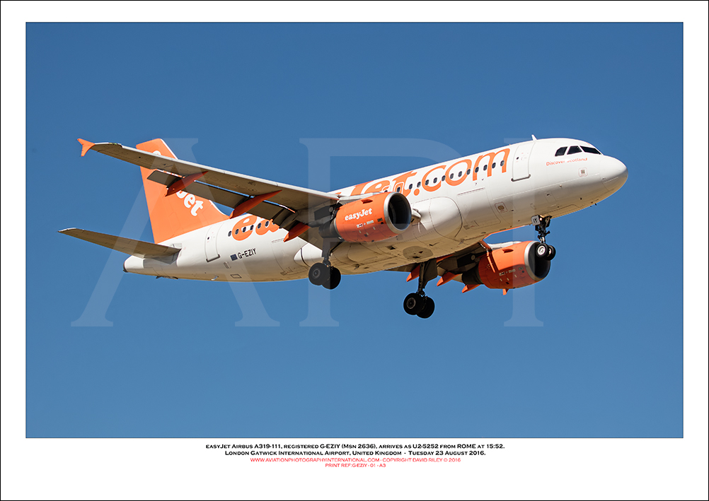 G-EZIY - easyJet Airbus A319-111 (Msn 2636) - 01