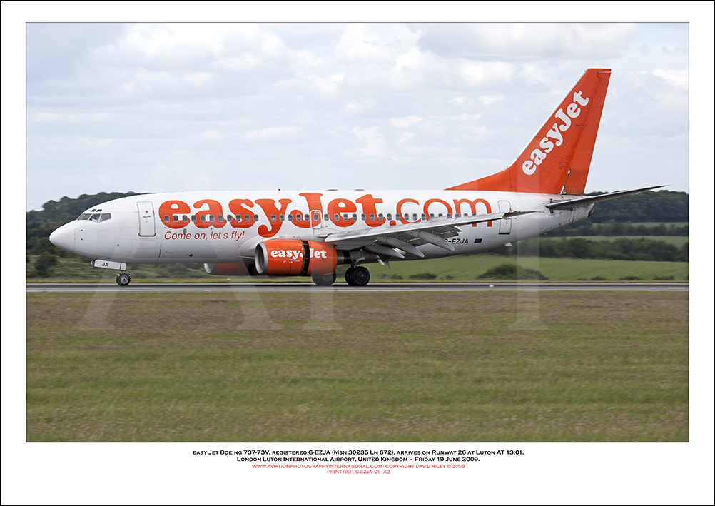 G-EZJA - easyJet Boeing 737-73V (Msn 30235 Ln 672) - 01