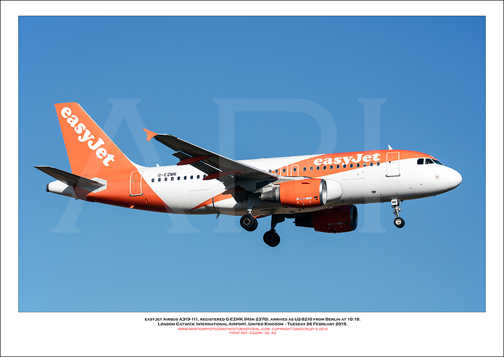 G-EZMK - easyJet Airbus A319-111 (Msn 2370) - 02