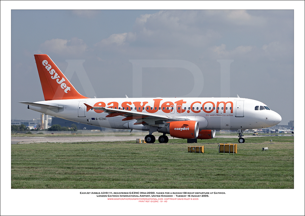 G-EZNC - easyJet Airbus A319-111 (Msn 2050) - 01
