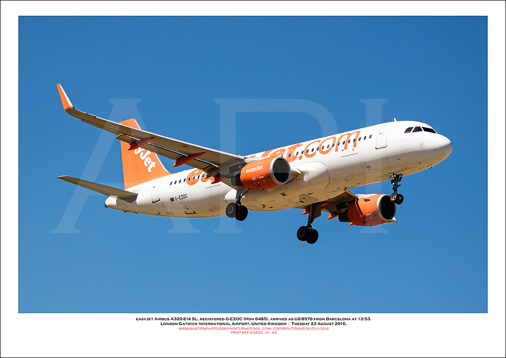 G-EZOC - easyJet Airbus A320-214 SL (Msn 6485) - 01