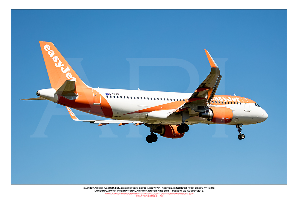 G-EZPK - easyJet Airbus A320-214 SL (Msn 7177) - 01