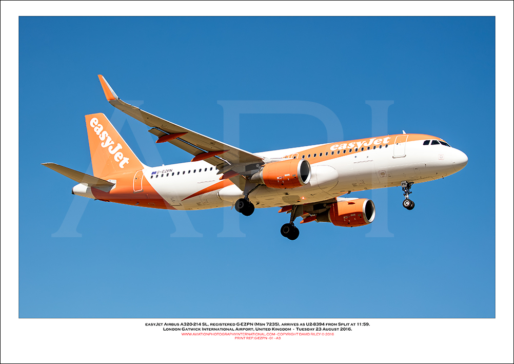G-EZPN - easyJet Airbus A320-214 SL (Msn 7235) - 01