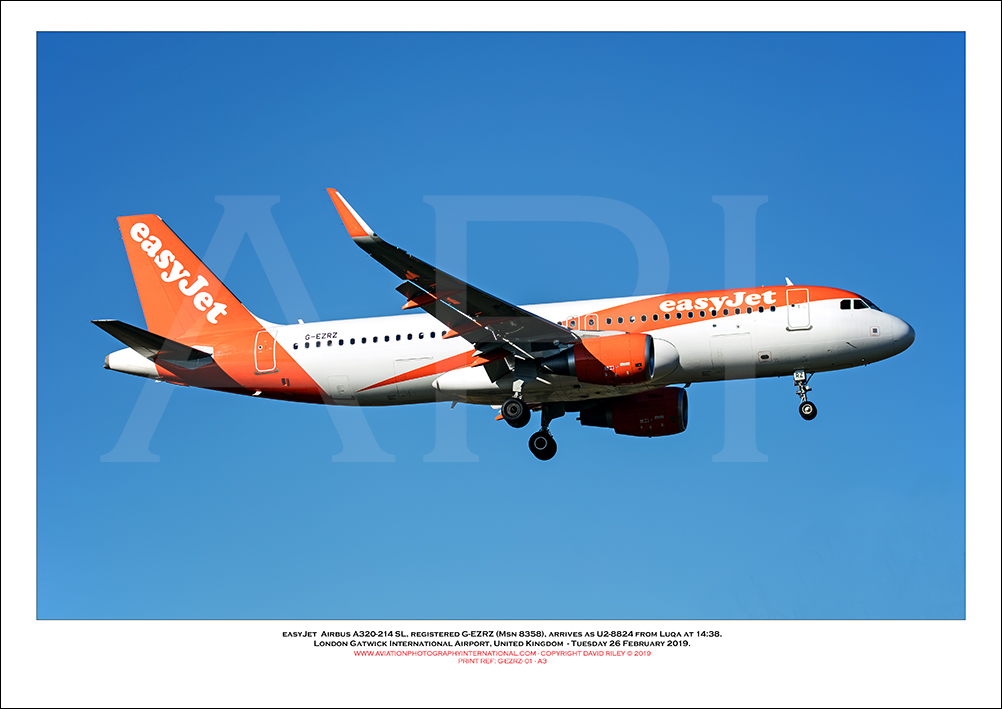 G-EZRZ - easyJet Airbus A320-214 SL (Msn 8358) - 01