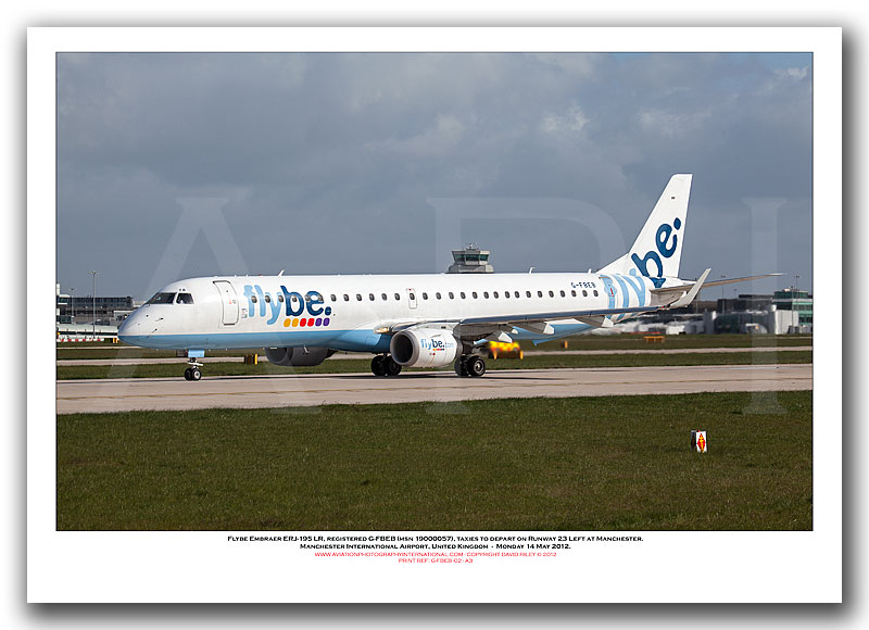 G-FBEB - Flybe Embraer ERJ-195LR  (Msn 19000057) - 01