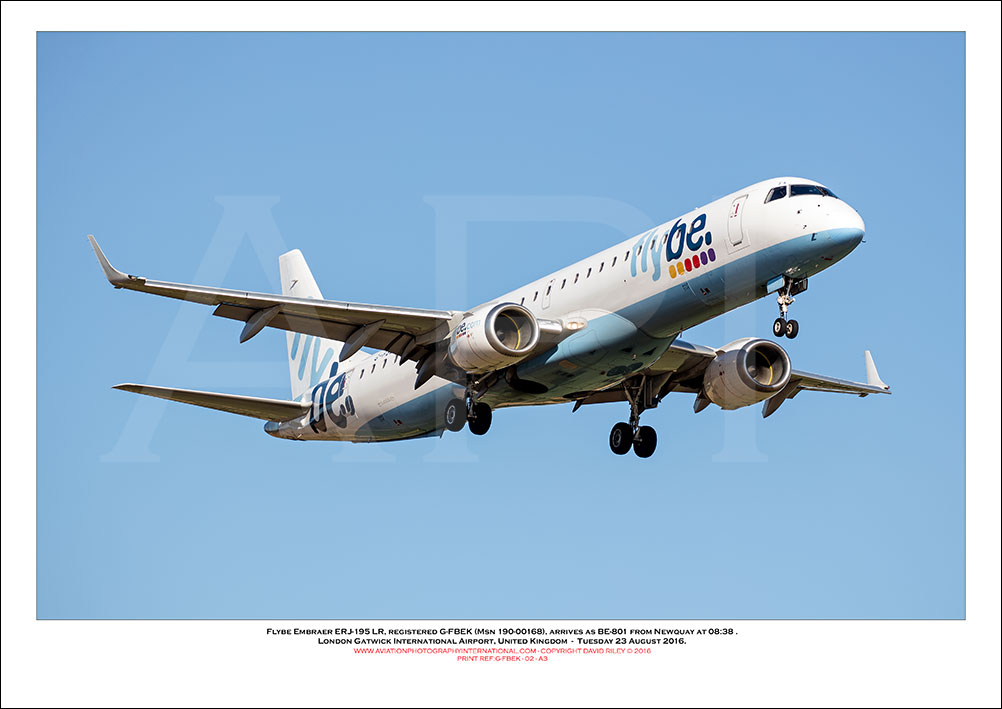 G-FBEK - Flybe Embraer ERJ-195LR  (Msn 19000168) - 02