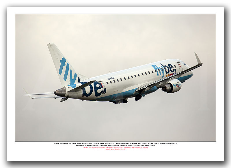 G-FBJF - Flybe Embraer ERJ-175LR  (Msn 170-00341) - 01