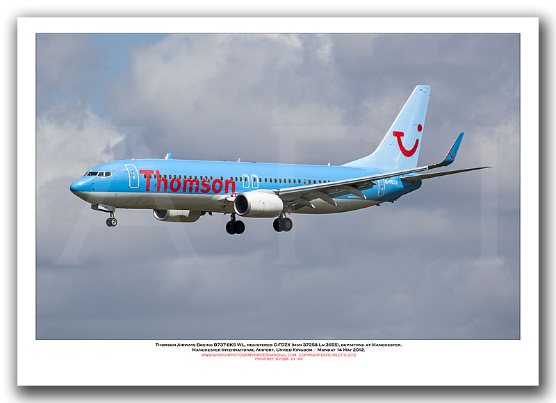 G-FDZX - Thomson Airways Boeing 737-8K5 WL (Msn 37258 Ln 3655) - 01