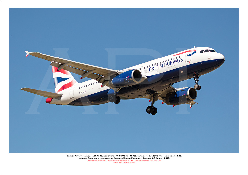G-GATJ - British Airways Airbus A320-232 (Msn 1509) - 01
