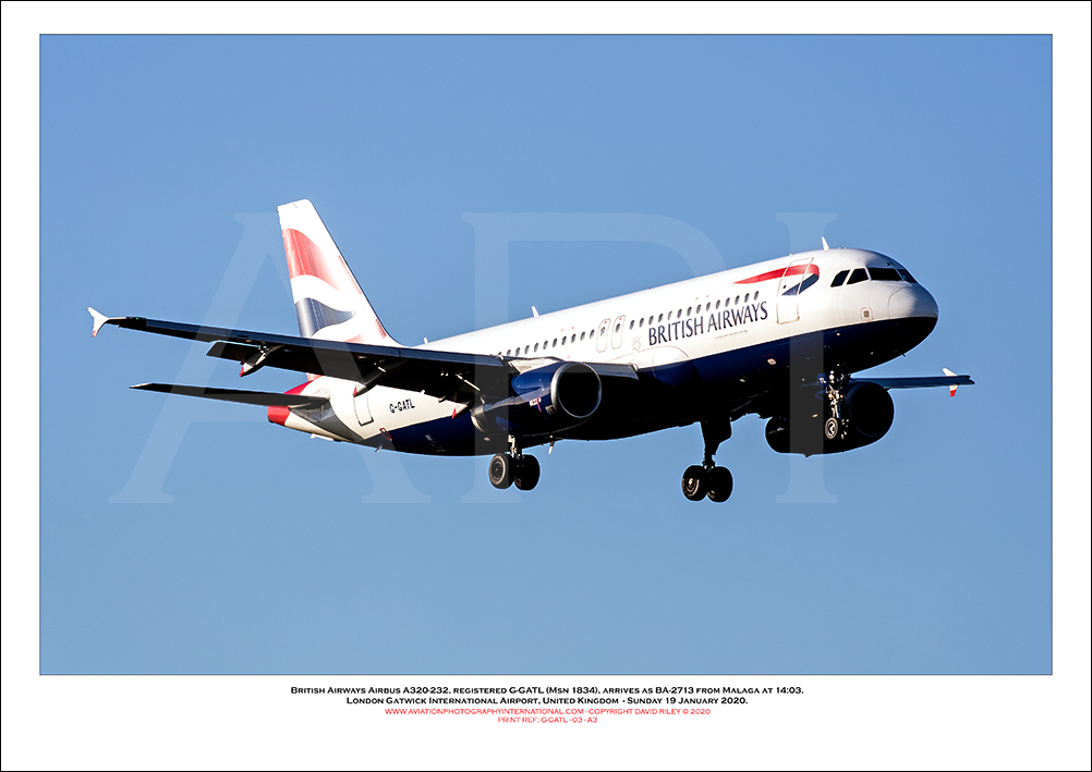 G-GATL - British Airways Airbus A320-232 (Msn 1834) - 03