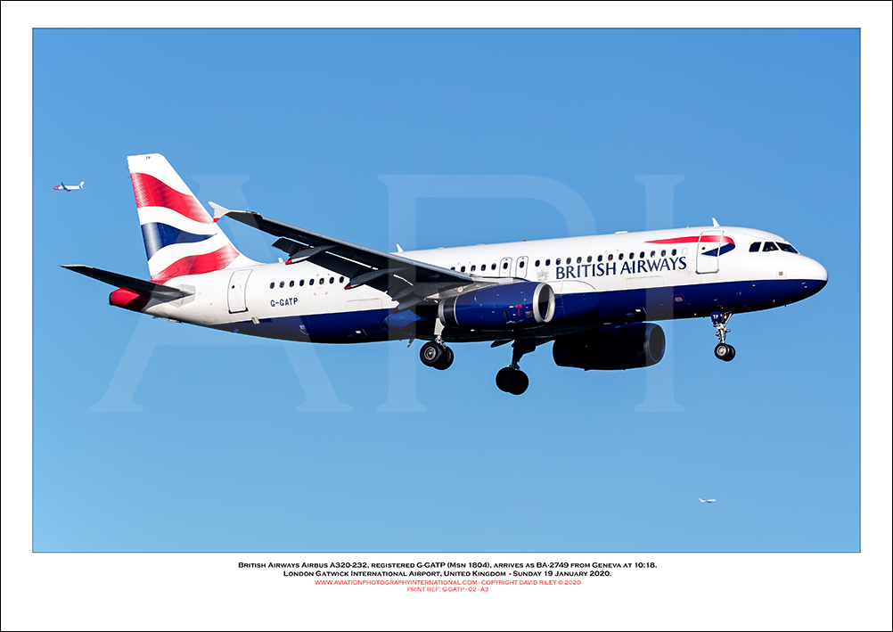 G-GATP - British Airways Airbus A320-232 (Msn 1804) - 02