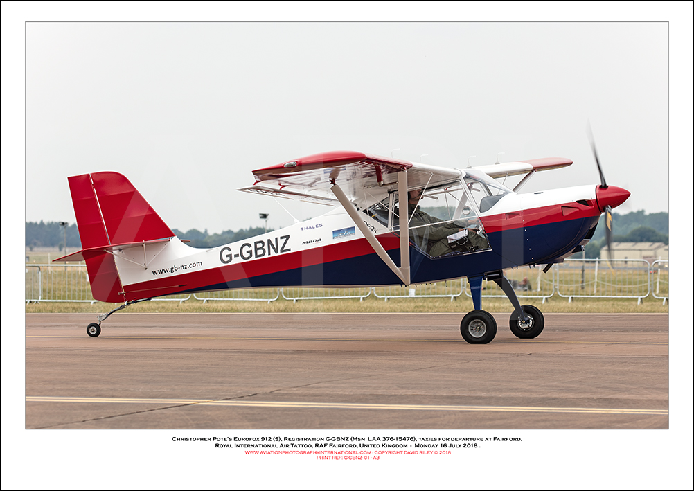 G-GBNZ- Christopher Pote�s Eurofox 912 (S) (Msn LAA 376-15476) - 01