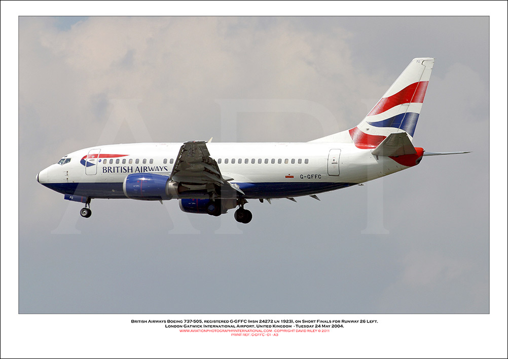 G-GFFC - British Airways Boeing 737-505 (Msn 24272 ln 1923) - 01