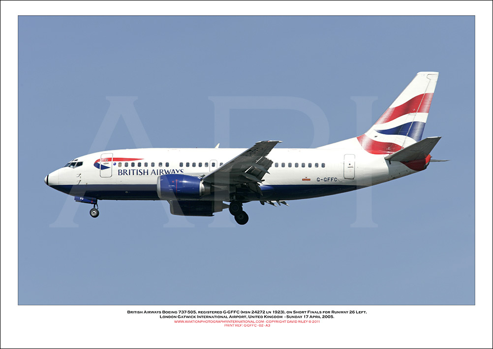 G-GFFC - British Airways Boeing 737-505 (Msn 24272 ln 1923) - 02