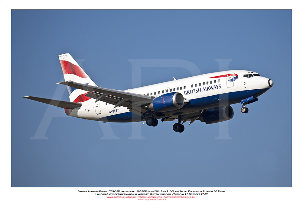 G-GFFD - British Airways Boeing 737-59D (Msn 26419 ln 2186) - 01