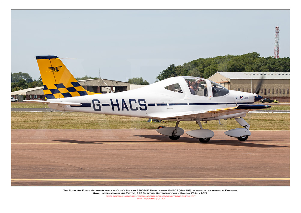 G-HACS - The Royal Air Force Halton Aeroplane Club�s Tecnam P2002-JF  (Msn 199) - 01