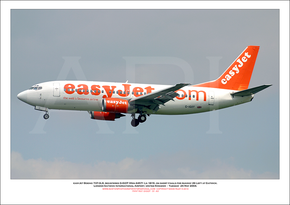 G-IGOT - easyJet Boeing 737-36N (Msn 24571 Ln 1815) - 01