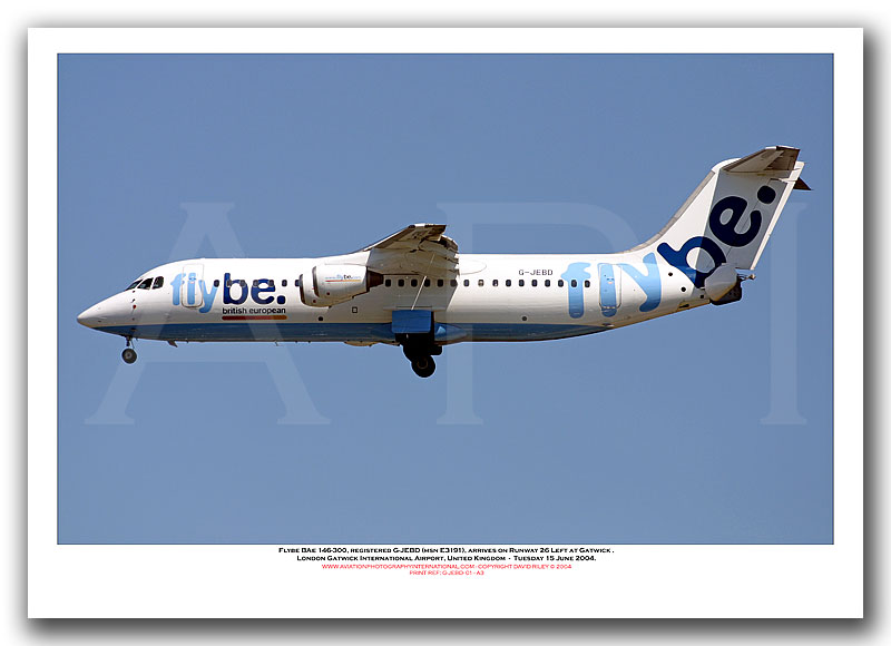 G-JEBD - Flybe BAe 146-300  (Msn E3191) - 01