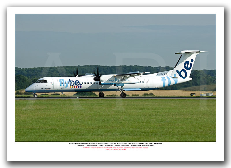 G-JECW - Flybe Bombardier DHC8-402  (Msn 4152) - 01