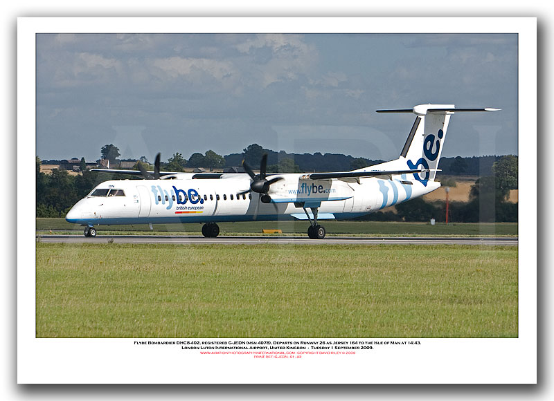 G-JEDN - Flybe Bombardier DHC8-402  (Msn 4078) - 01