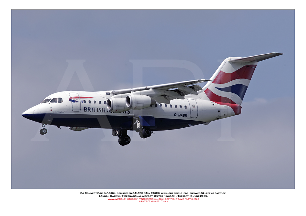 G-MABR  - BA Connect BAe 146-100a  (Msn E1015) - 03