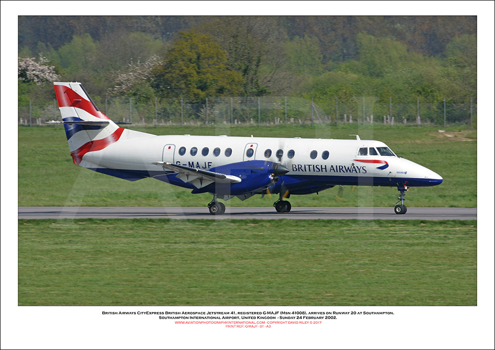 G-MAJF - British Airways CitiExpress British Aerospace Jetstream 41 (Msn 41008) - 01
