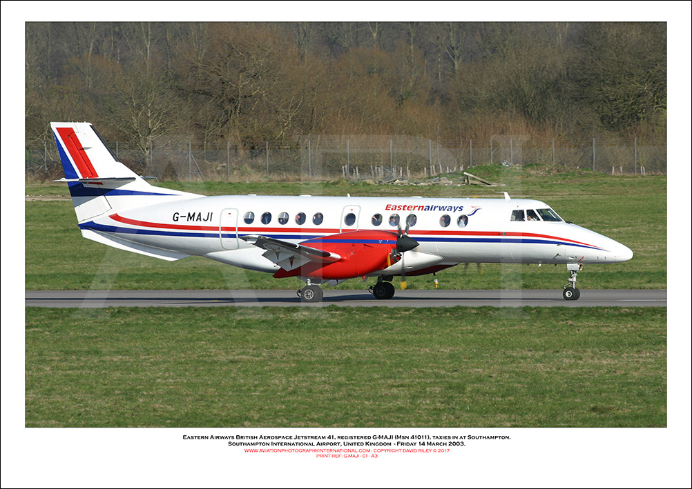 G-MAJI - Eastern Airways British Aerospace Jetstream 41 (Msn 41011) - 01