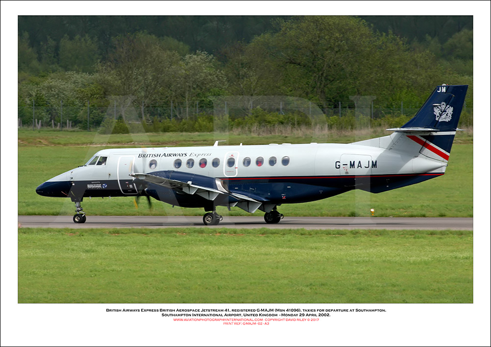 G-MAJM - British Airways CitiExpress British Aerospace Jetstream 41 (Msn 41096) - 02
