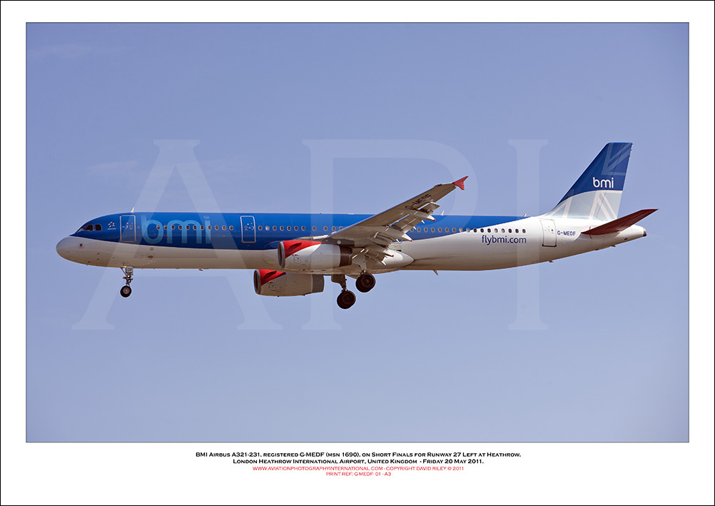 G-MEDF - BMI Airbus A321-231 (Msn 1690) - 01