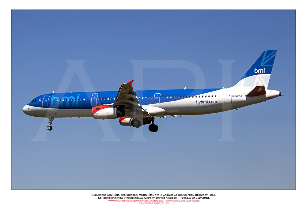 G-MEDG - BMI Airbus A321-231 (Msn 1711) - 01