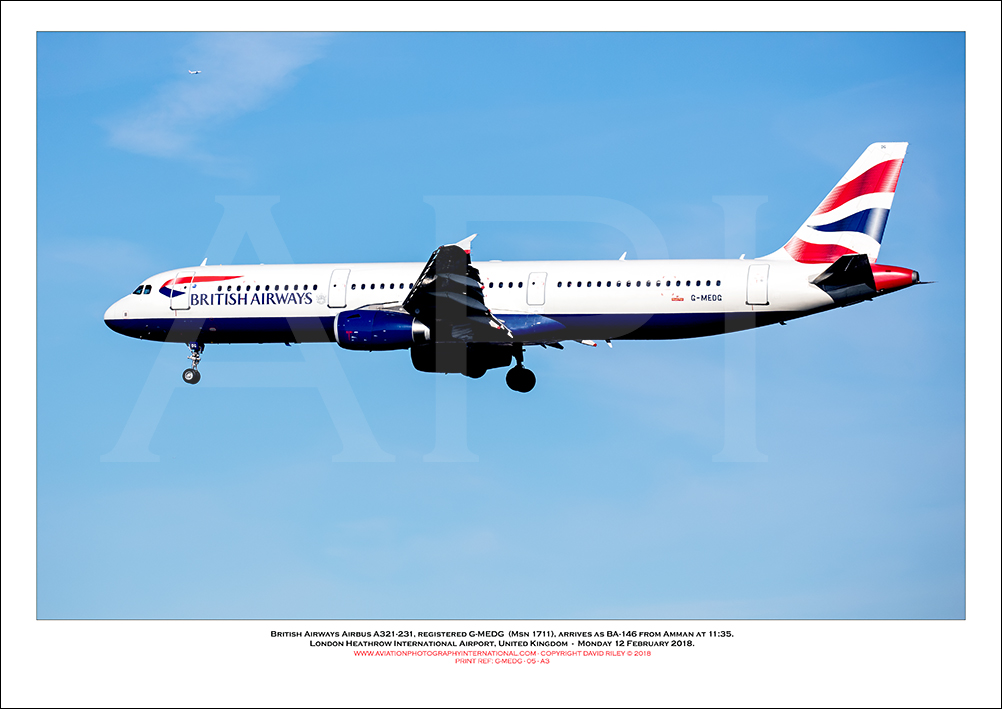 G-MEDG - British Airways Airbus A321-231 (Msn 1711 ) - 05