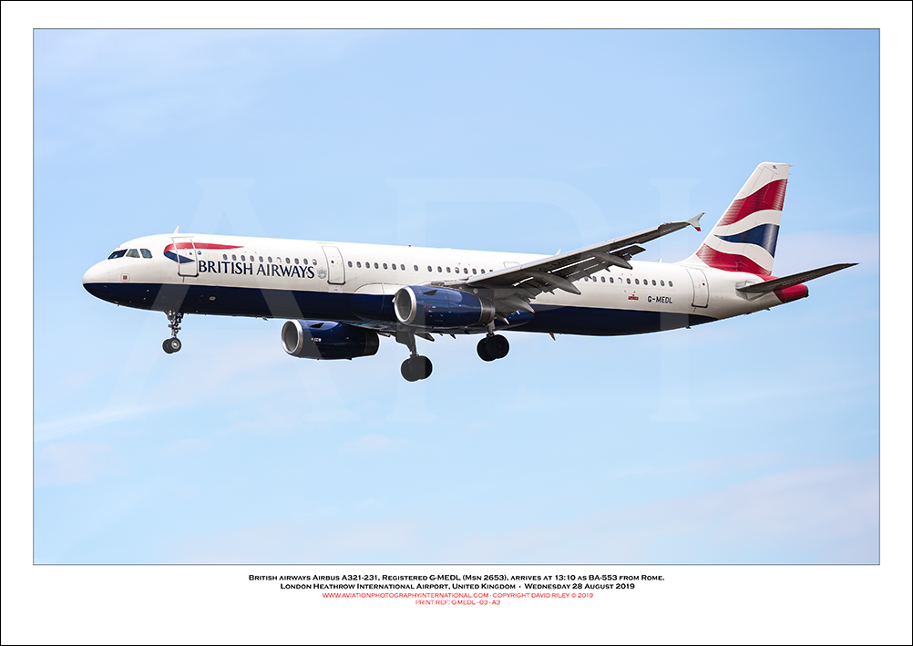 G-MEDL - British Airways Airbus A321-231 (Msn 2653 ) - 03