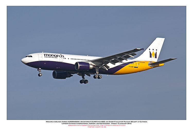 G-OJMR - Monarch Airlines Airbus A300B4-605R  (Msn 605) - 02