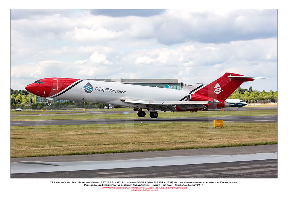 G-OSRA - T2 Aviation�s Oil Spill Response Boeing 727-2S2 Adv (F) (Msn 22938 Ln 1832) - 03