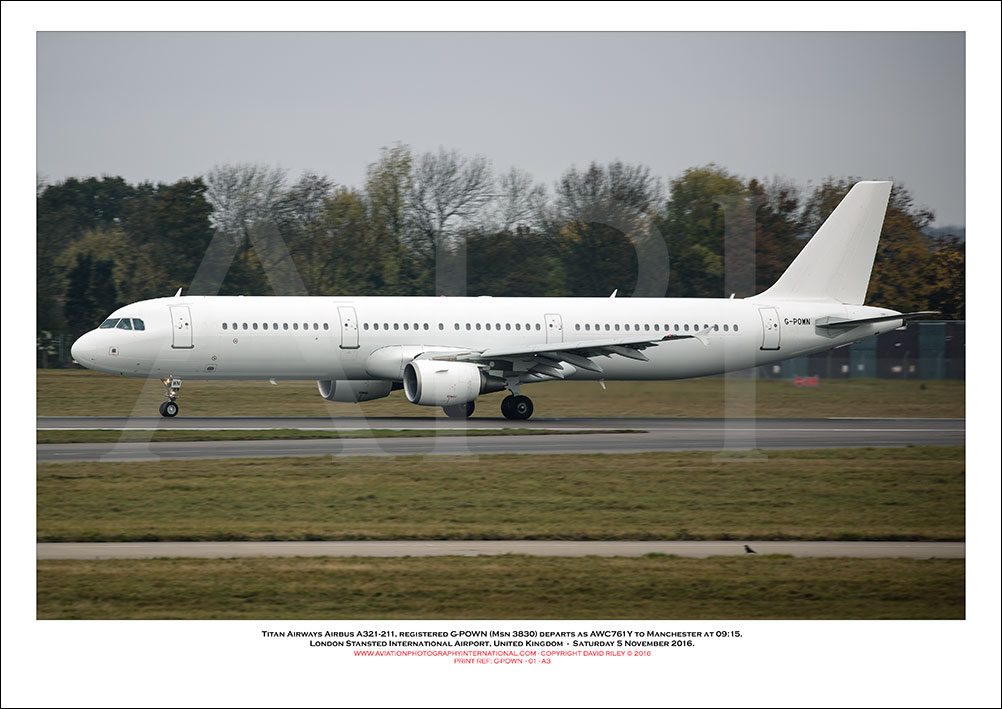 G-POWN - Titan Airways Airbus A321-211  (Msn 3830) - 01