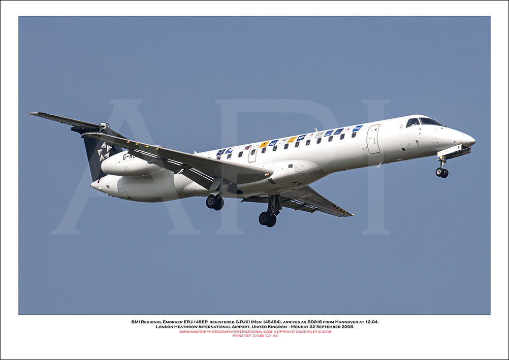 G-RJXI - BMI Regional Embraer ERJ-145E EP (Msn 145454) - 02