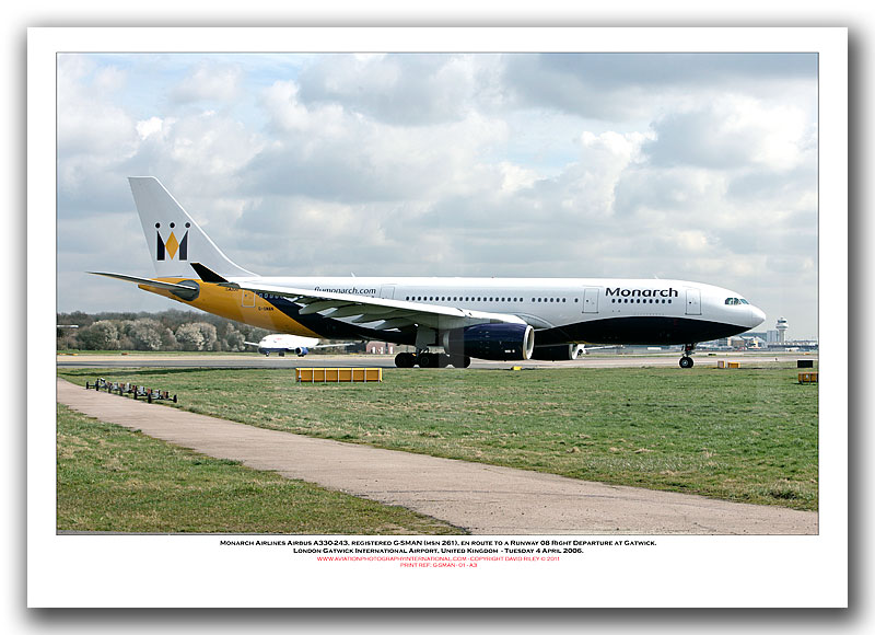 G-SMAN - Monarch Airlines Airbus A300B4-605R  (Msn 261) - 01