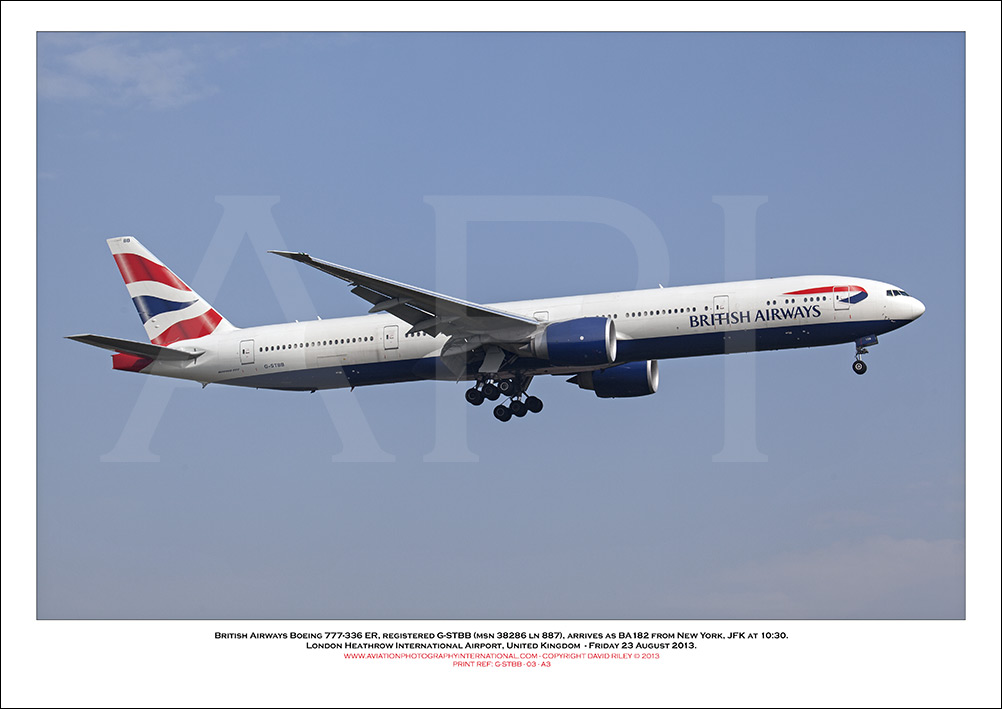  G-STBB  - British Airways Boeing 777-336 ER (Msn 38286 ln 887) - 03